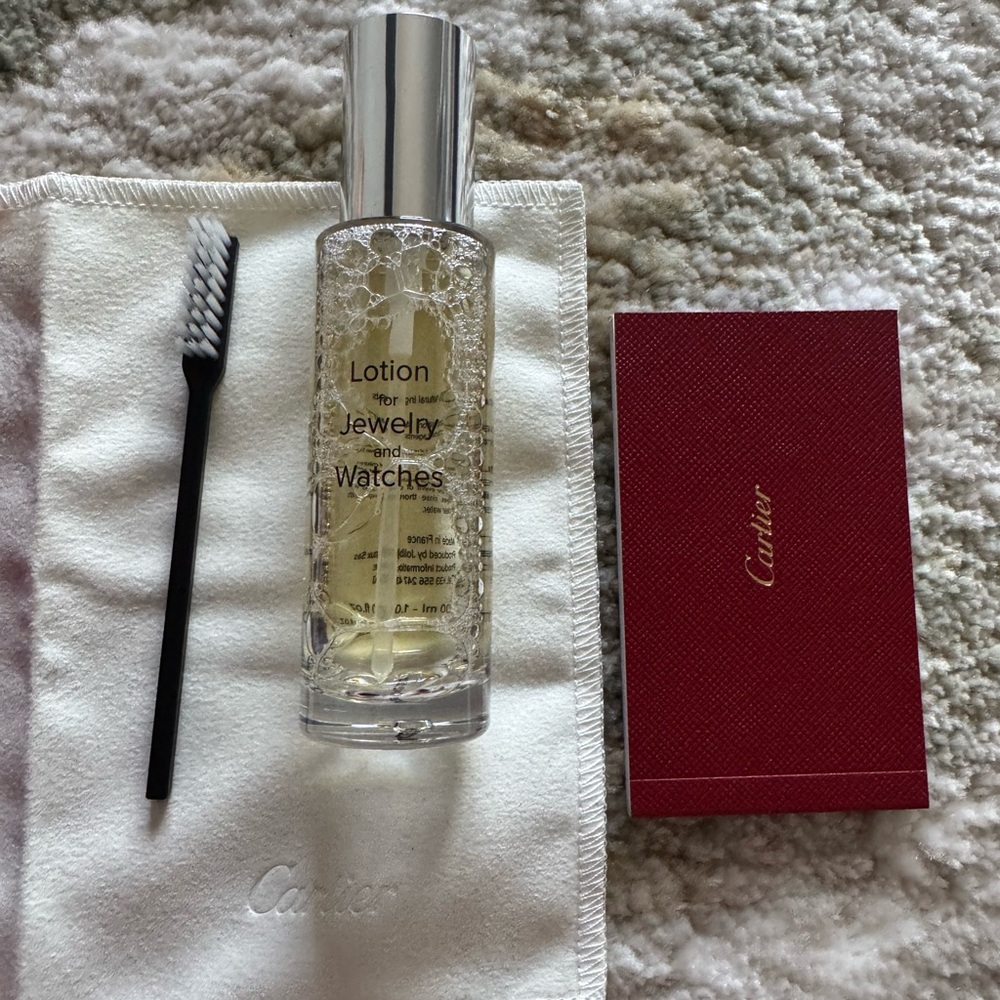 Cartier Jewelry Care Set with Red Box